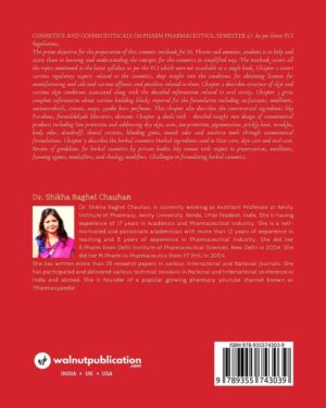 Text book of Cosmetics and Cosmeceuticals