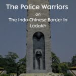 The Police Warriors on The Indo-Chinese Border in Ladakh