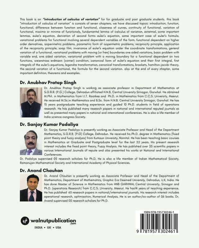 An Introduction of Calculus of Variations and its Application - Image 2