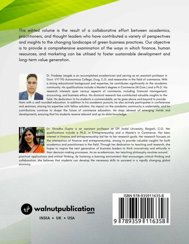 Green Business Paradigms: Finance, Human Resources, and Marketing for Sustainability - Image 2